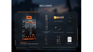 Fenix PD35R ACE - Lanternă Reîncărcabilă - 2000 Lumeni - 380 Metri
